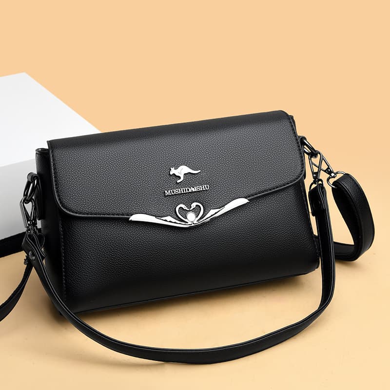 Women's Bag 2023 Winter New Fashion Versatile Shoulder Bag Simple Stylish Middle-aged Mom Crossbody Bag Small Square Bag
