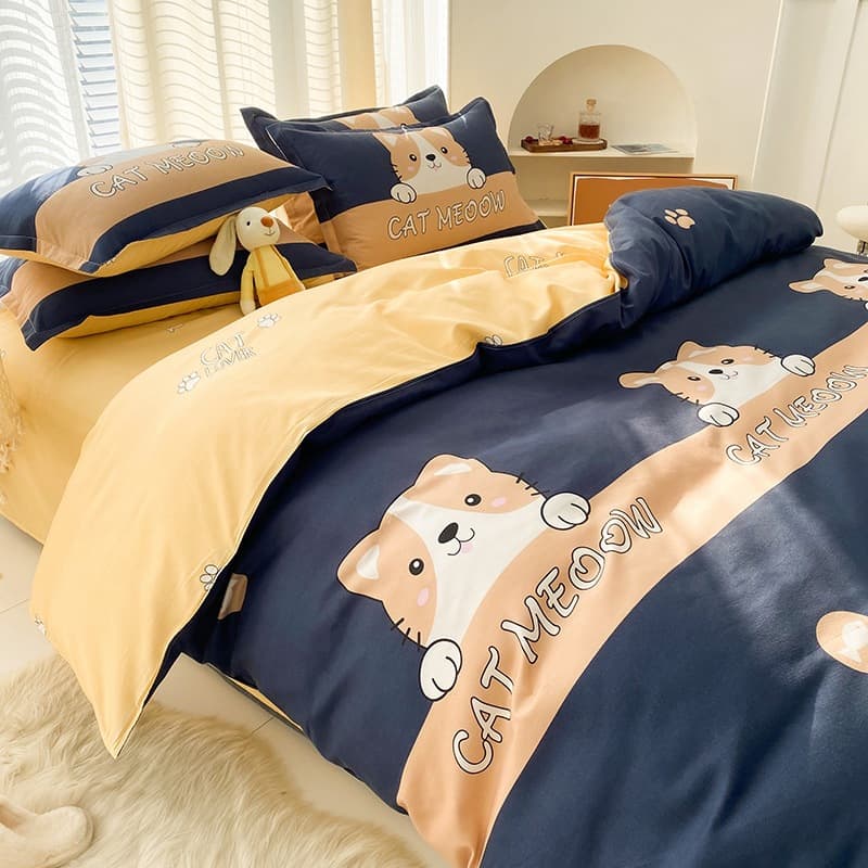 Factory Wholesale Brushed Bedding Quilt Cover Single Piece 150x200x230cm Single Student Dormitory Quilt Cover