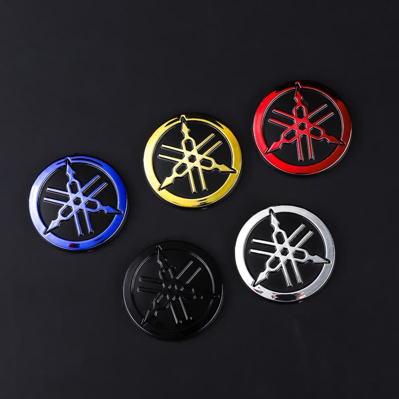 ABS Hard Badge 4.8CM Motorcycle Sticker Modified Car Emblem Metal Mini Sticker 3D Car Decal