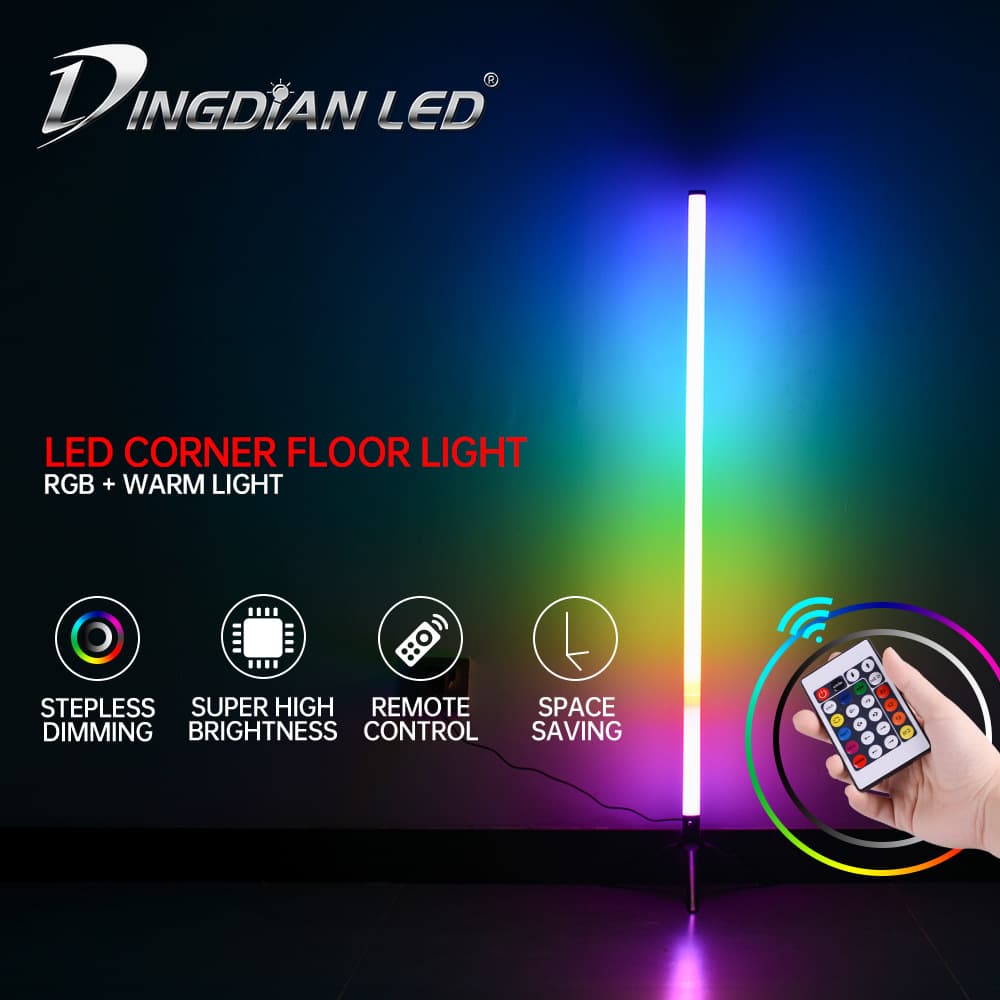 [Amazon Best Seller] RGB Smart Atmosphere Floor Lamp, Living Room Bedroom Live Streaming LED Corner Night Light