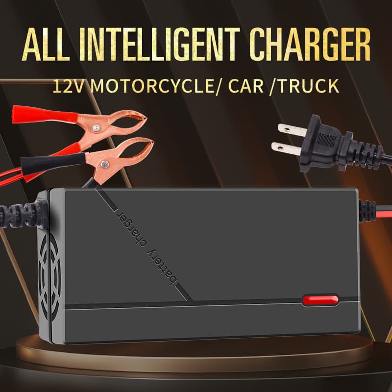 Factory Wholesale 12V 3A 5A Car Motorcycle Lead Acid Battery Charger in Stock Suitable for Various Types of Batteries