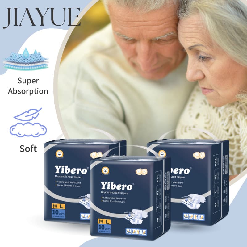 Yibero Adult Diapers L Size 10 Count