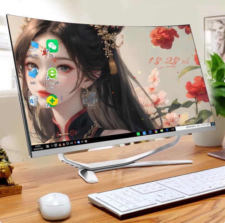 2026 New All-in-One Computer for Office, Cash Register, Online Classes, Gaming, i7 Desktop Home All-in-One PC Full Set