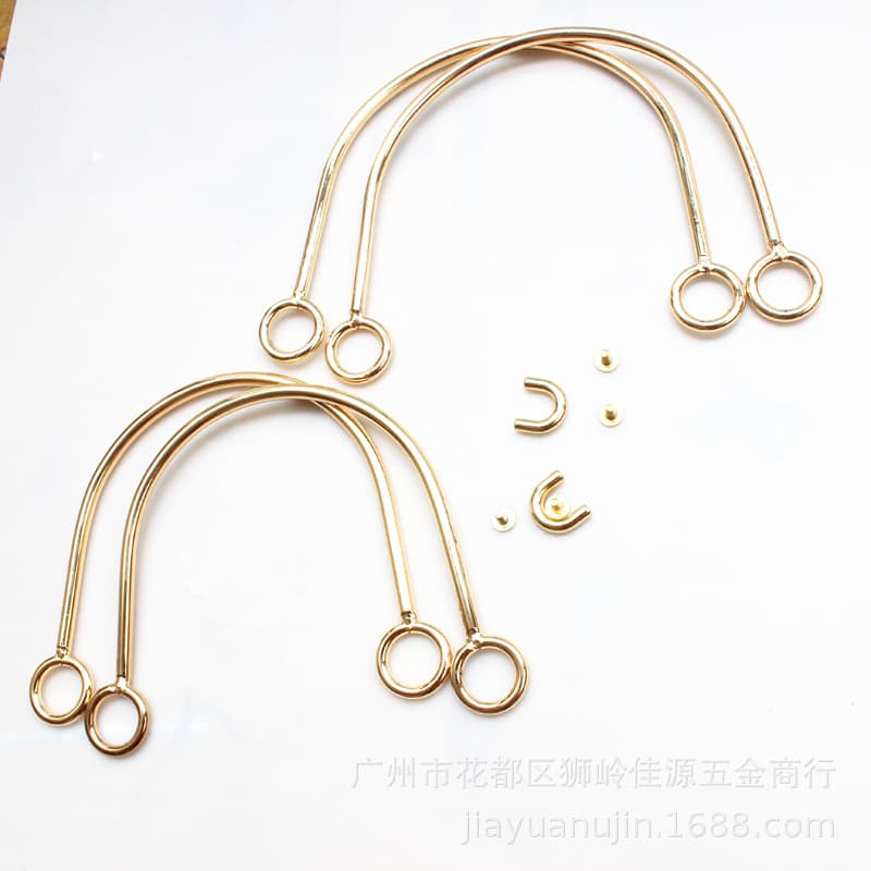 Guangzhou Handbag Metal Handle Hardware Gift Box Packaging Accessories Set with Welded Lifting Rings
