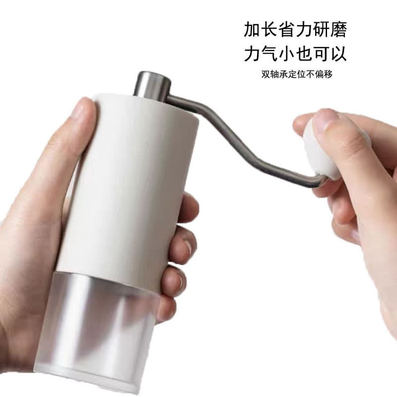 Hand Grinder 304 Stainless Steel Burr Coffee Grinder Plastic Stainless Steel Coated Coffee Grinding