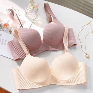 Southeast Asia Cross-Border, Small Bust Push Up Bra for Flat Chest, Wire-Free Shaping Dome Cup Bra