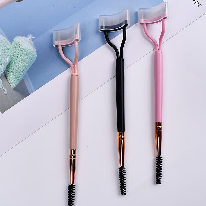 Steel Tooth Double-Ended Eyebrow Comb, Steel Tooth Eyelash Brush, Eyebrow Brush, Eyelash Shaping Tool, Eyelash Curler, Eyelash Accessory, Direct Sales