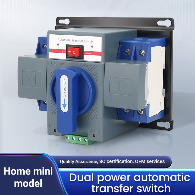 Dual power automatic transfer switch ATSE inverter photovoltaic home 220 switching device mini energy storage device