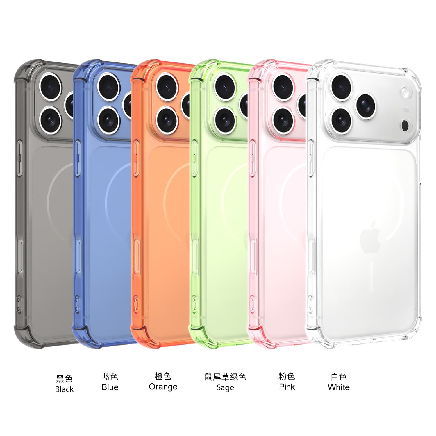 Airbag anti-drop Apple 17 Pro phone case iPhone 17 transparent full coverage protection iPhone 17 Pro Max soft