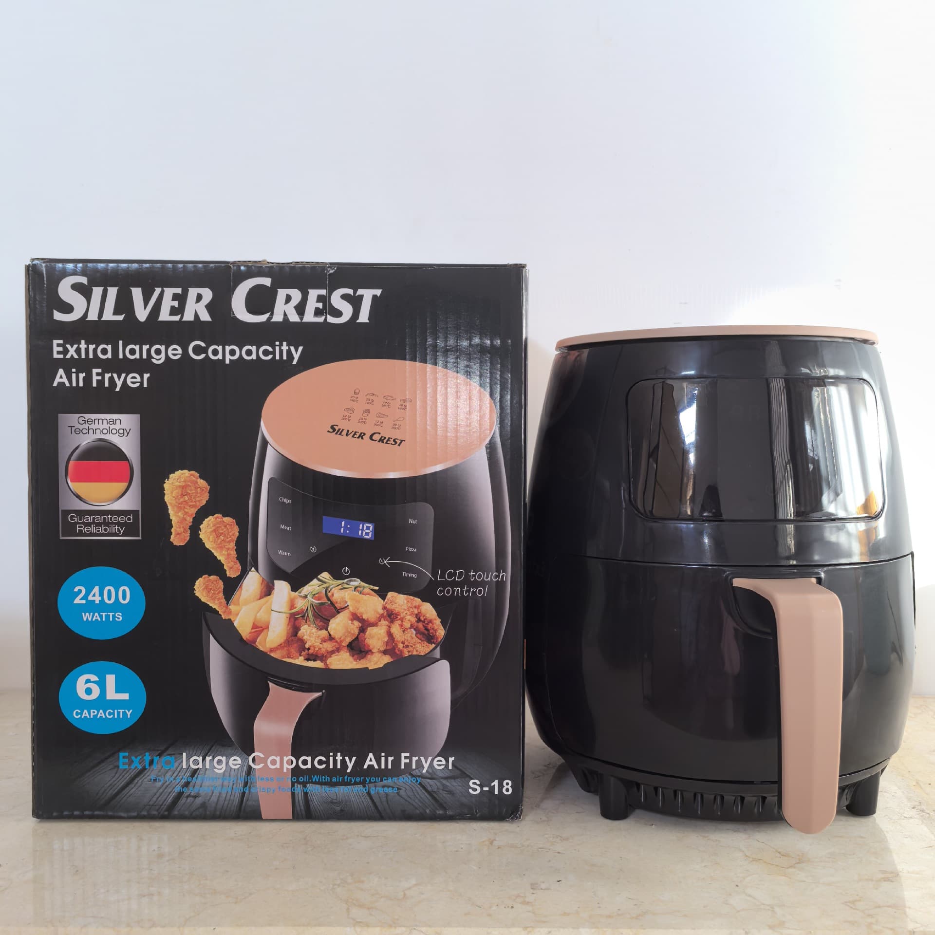 Cross-Border Air Fryer New Model Household Smart Air Fryer Large Capacity French Fries Machine Multifunctional Electric Fryer