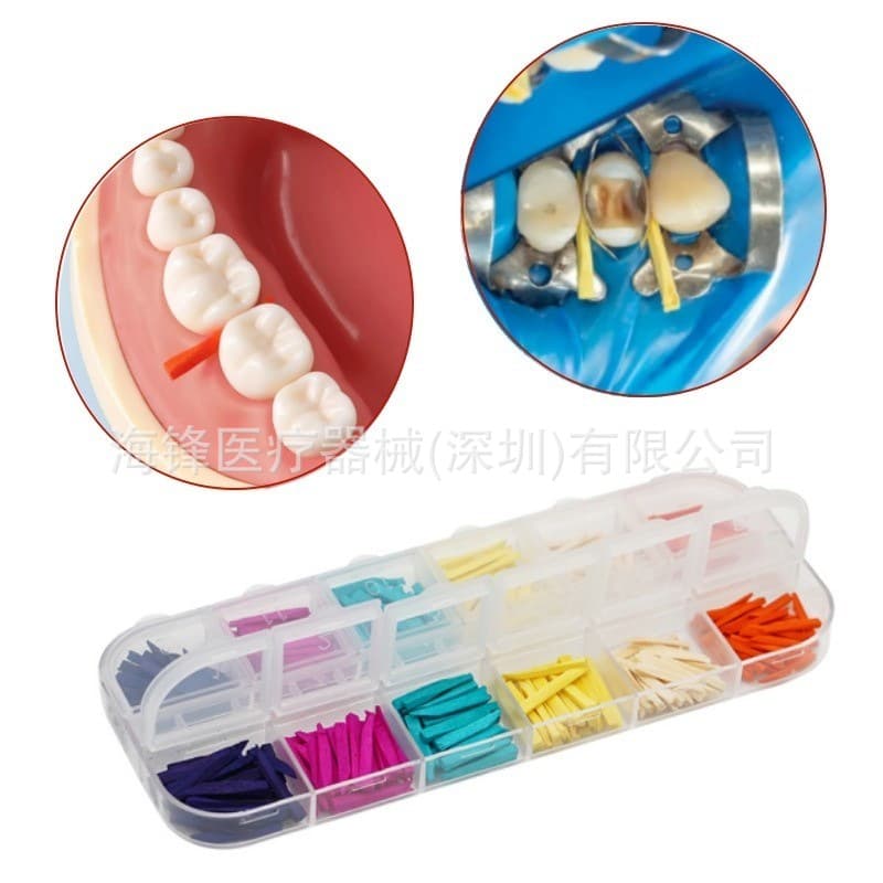 Dental Material Wooden Wedge Interdental Wedge Dental Consumables Wooden Wedges 300 pcs/box