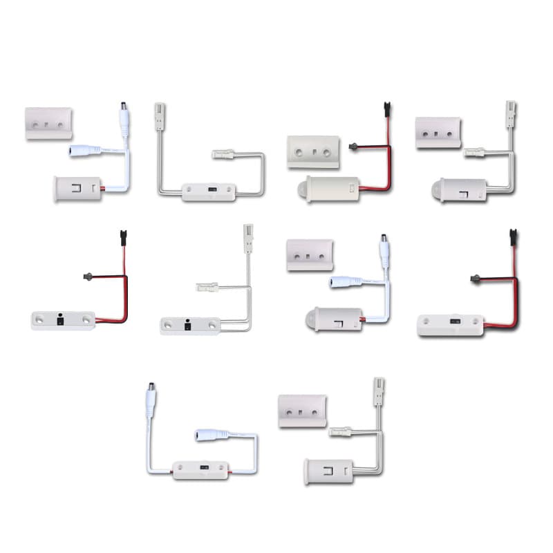 12V Body Induction Hand Sweep Door Control Dimmer Switch for Cabinet, Bathroom Cabinet, Surface Mounted or Recessed Installation
