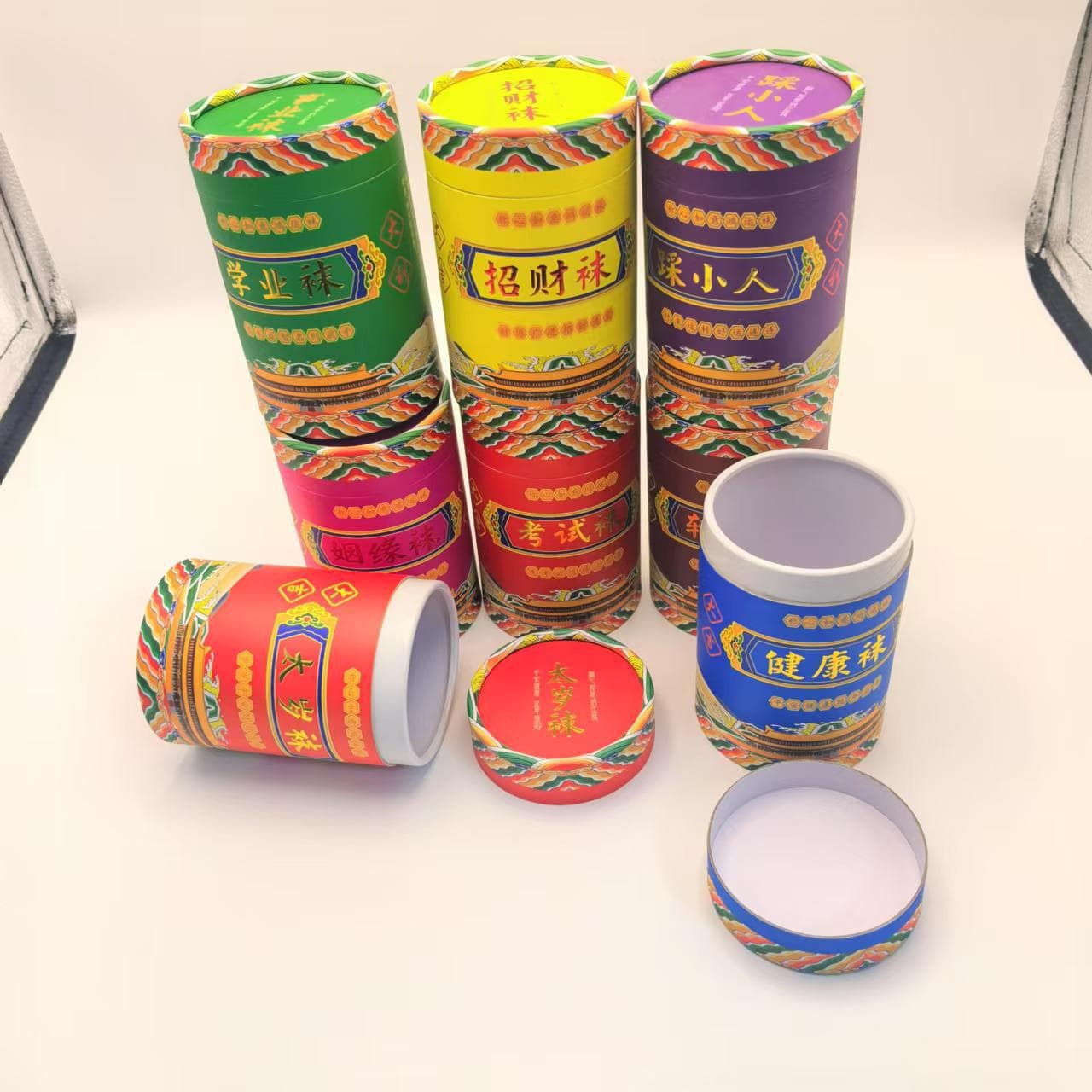 Customized kraft paper cylinder paper can packaging round packaging box food can mouth red tea can cylinder manufacturer direct supply
