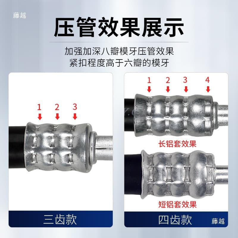 New Flip-Cover Automotive A/C Pipe Crimper Refrigeration Hose End 10-Ton Hydraulic Small Manual Weilide Brand