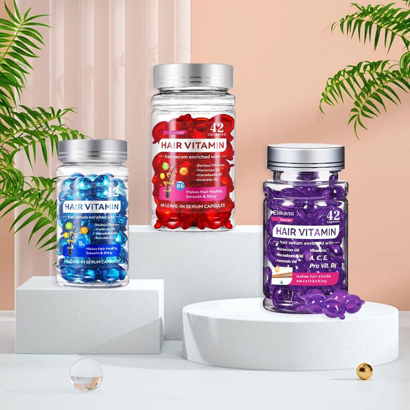 Cross-border Hot Product Morocco Hair Leave-in Treatment Argan Oil Care Essence Vitamin Capsule Hair Oil