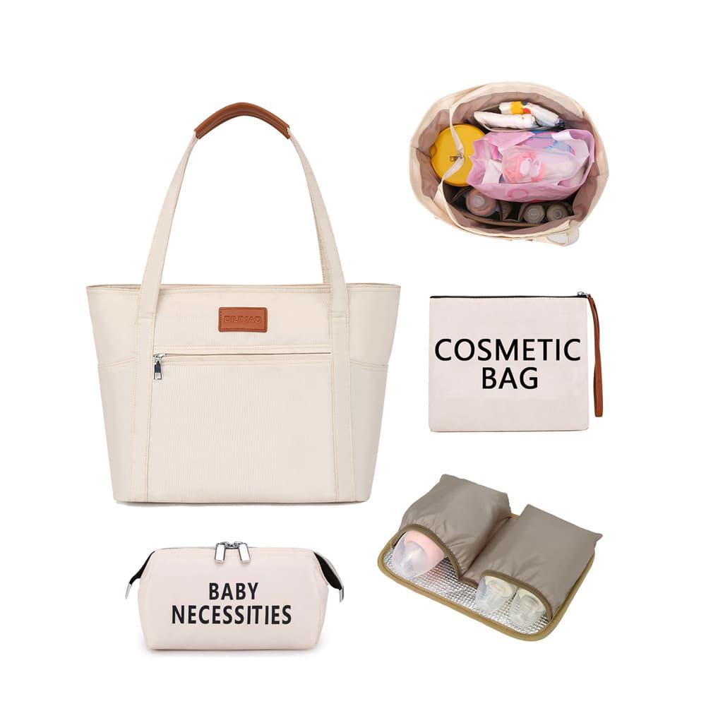 Cross-Border Hot Selling Large Capacity Mommy Bag Maternity Bag Fashion Travel Mom Bag Handheld Portable Hospital Bag