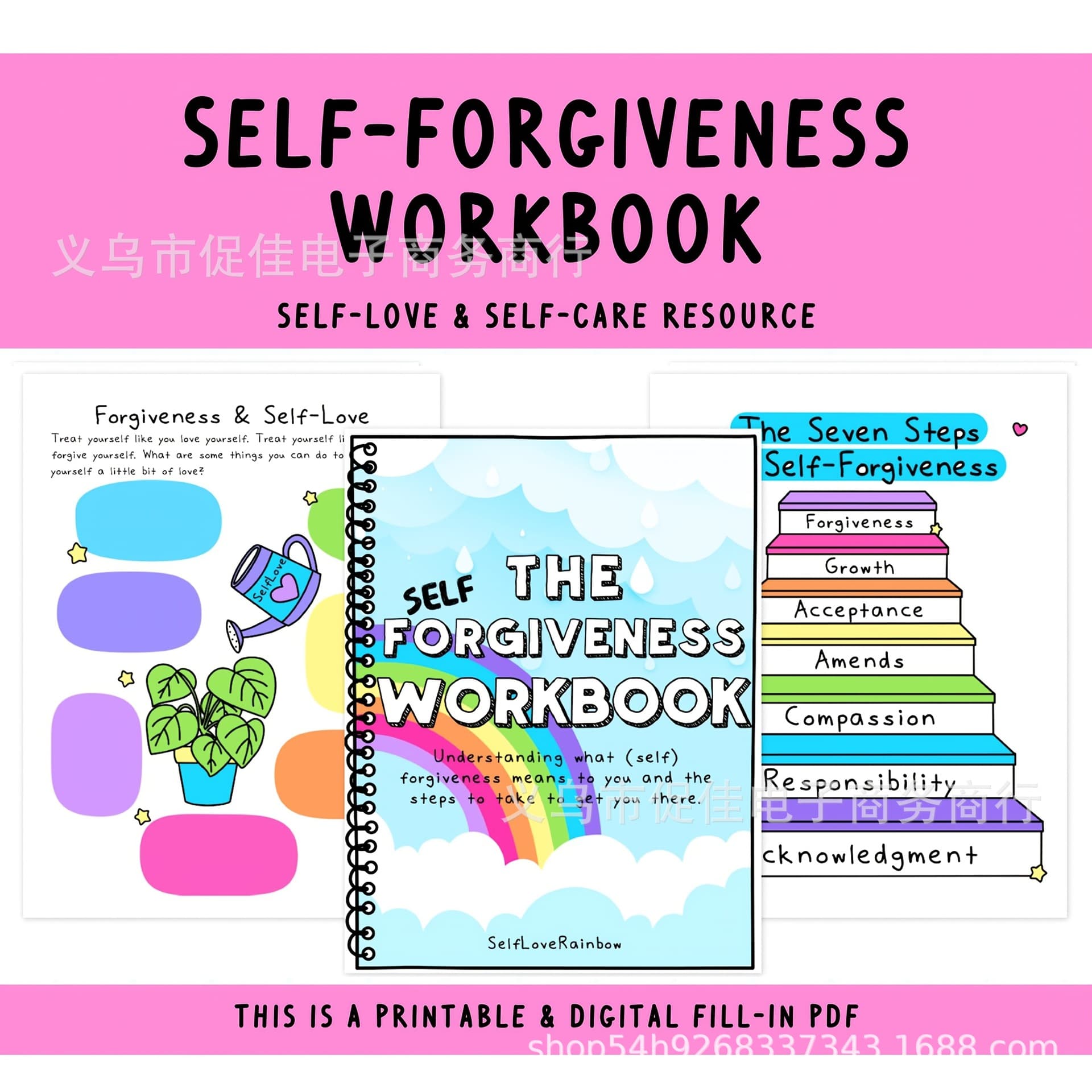 Self-Forgiveness Workbook Cross-Border Self-Growth Forgiveness Workbook Mental Health Program