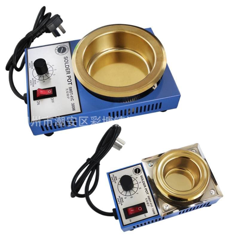 Solder pot for home use, handheld soldering pot, electrician repair tool, soldering furnace, small tin melting device.