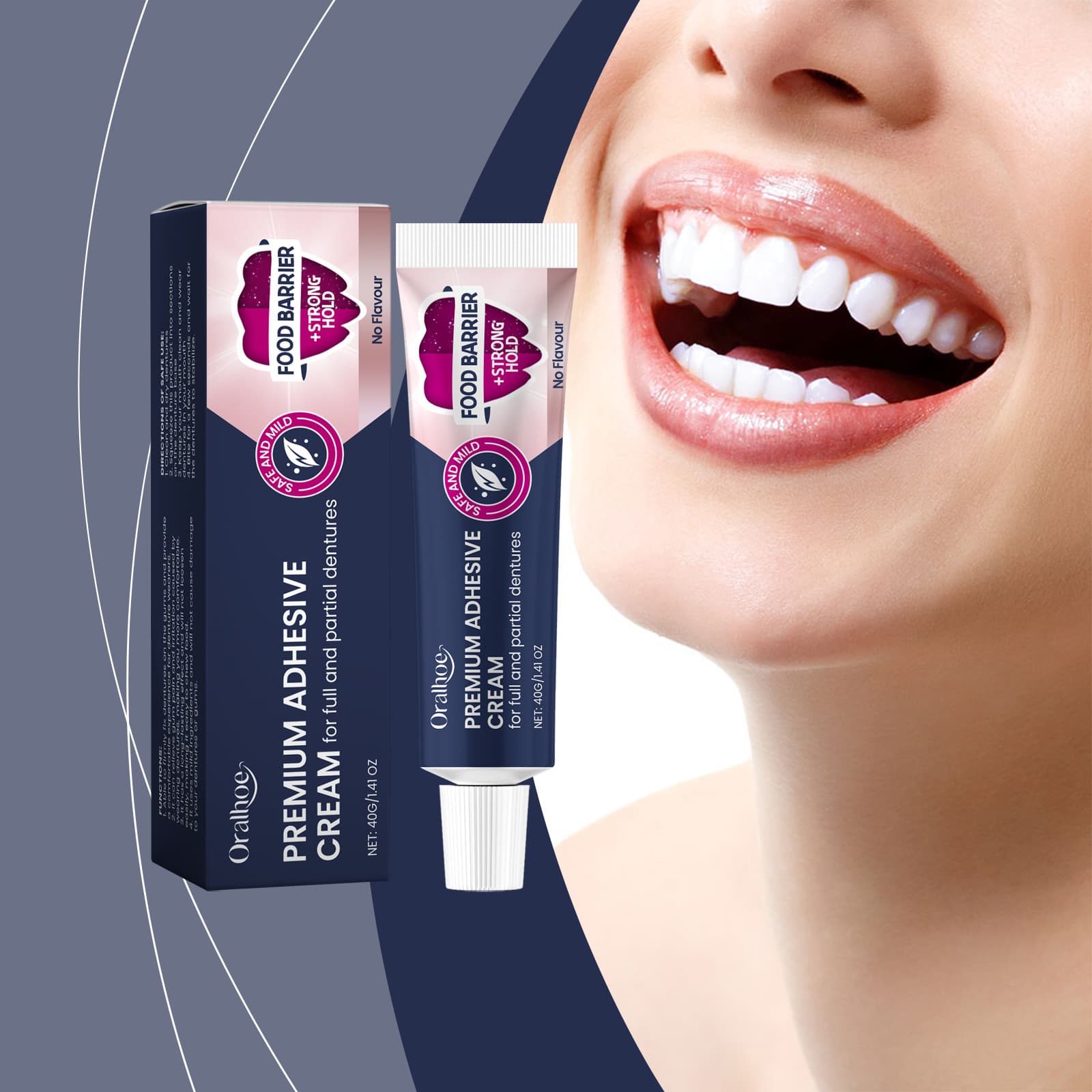Oralhoe denture denture fixed adhesive to improve the sense of care denture loose adhesive Angu paste