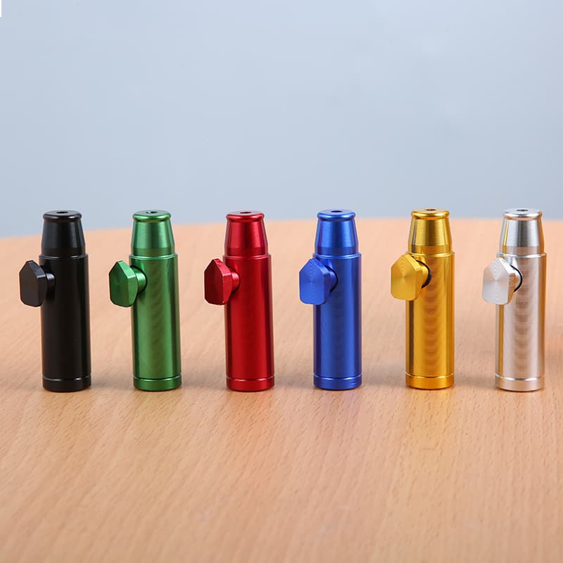 Cross-border foreign trade 6-color assembled first-generation snuff bottles and pipes metal spot wholesale Europe, America and the Middle East removable and washable manufacturers