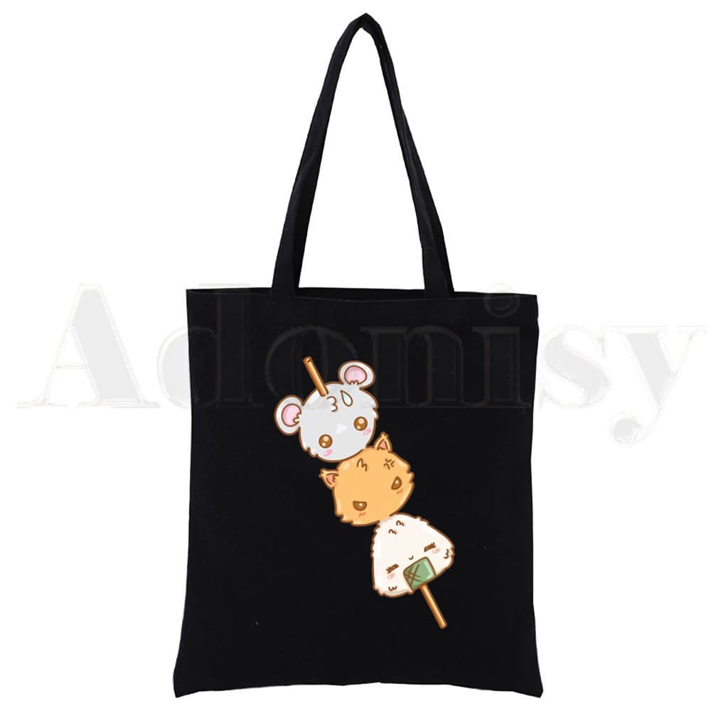 Cross-border Trade Fruits Basket Printed Canvas Bag Harajuku Shoulder Bag Student Fashion Handbag Shopping Tote