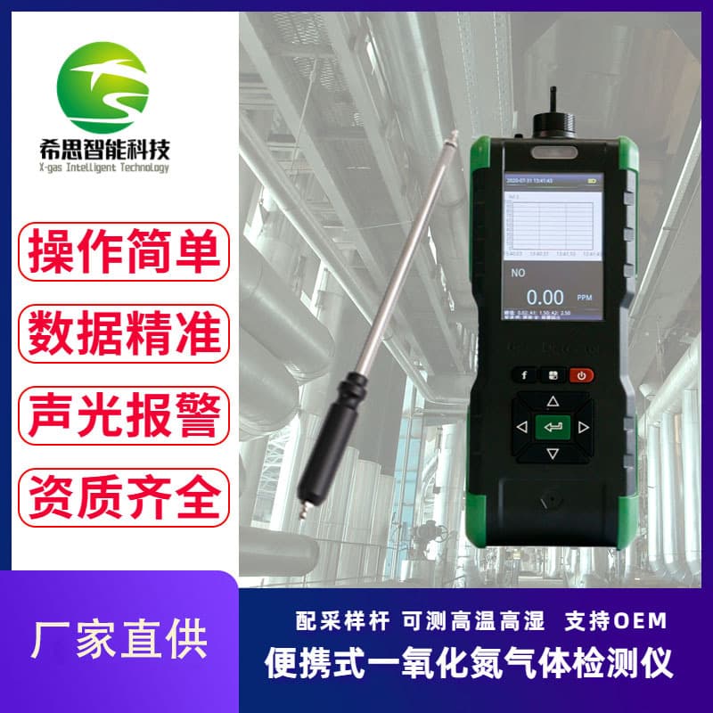 Portable Nitric Oxide Gas Detector - Handheld NO Gas Monitor for Desulfurization and Nitrogen Oxides Detection