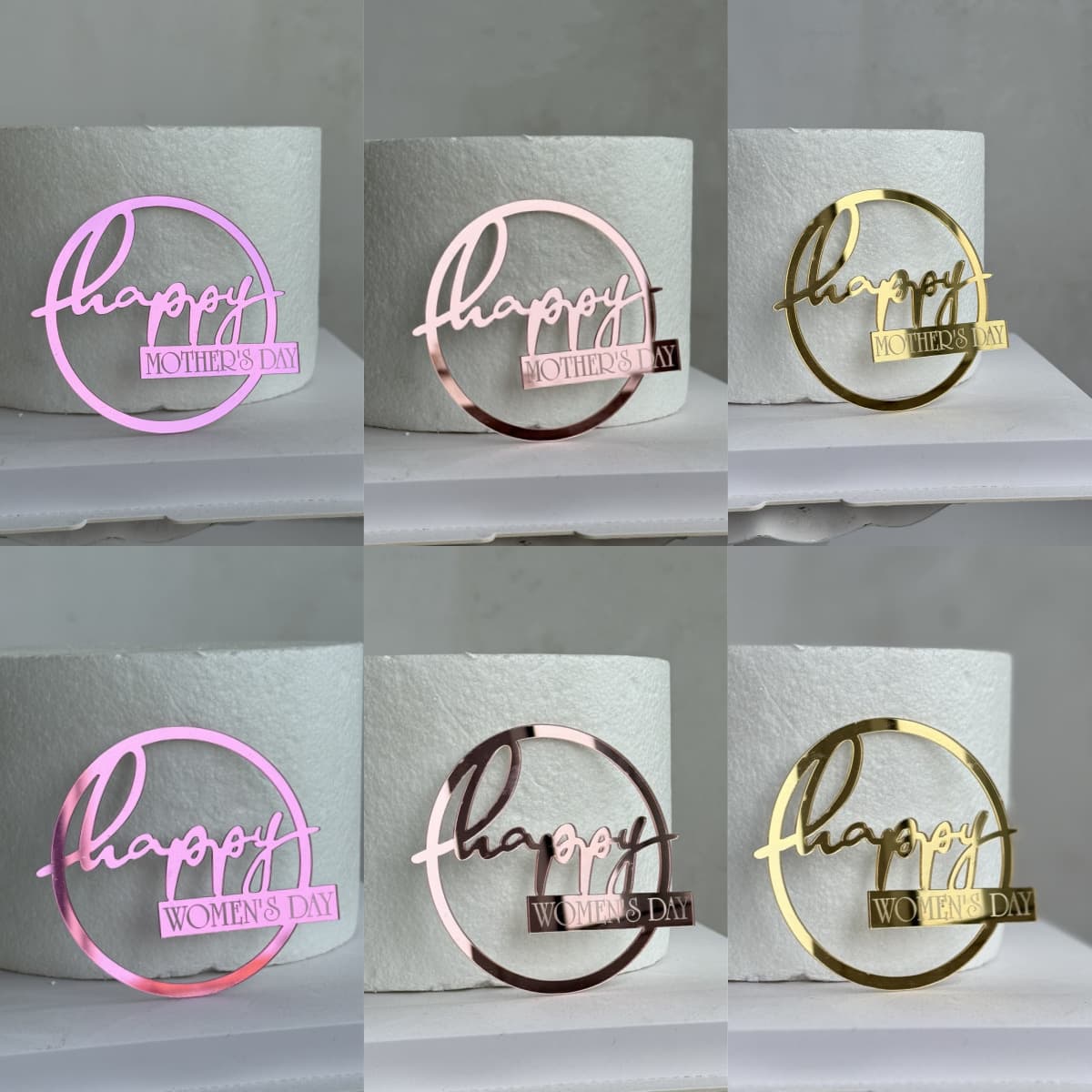 Cross-border Ins Style Happy Women's Day Acrylic Goddess Festival Cake Decoration Mother's Day Cake Decoration