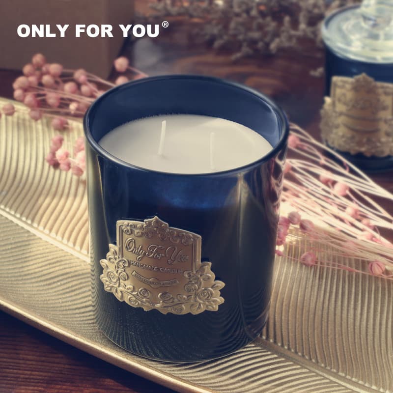 Metal Nameplate Scented Candle Soy Wax Fragrance Bedroom Valentine's Day Souvenir Gift Box Christmas Accessories Wedding Candy Box