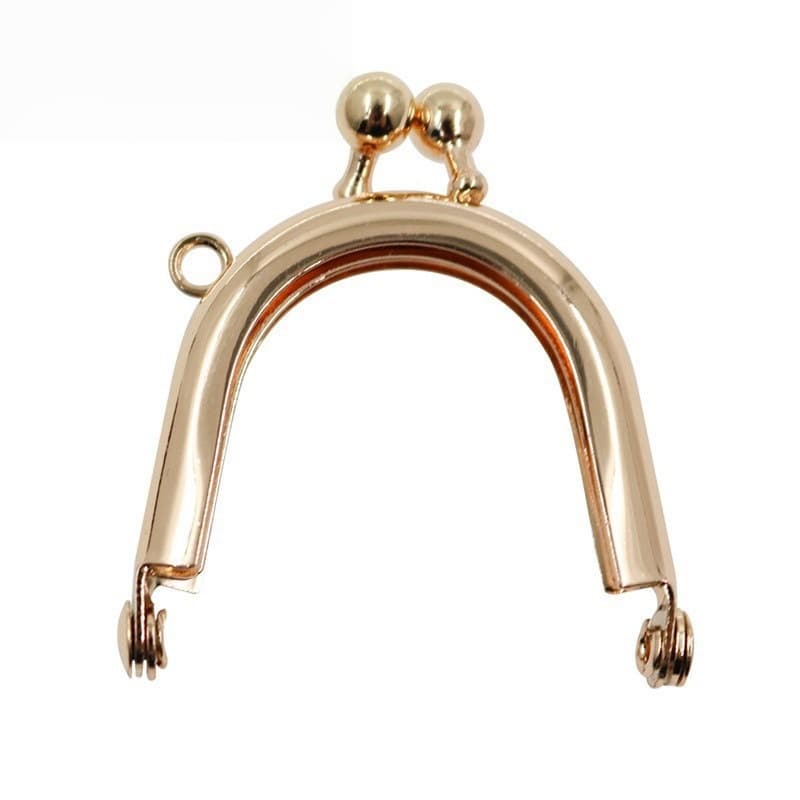 kiss lock 4cm small size U-shaped gold semi-circular arc gold buckle coin purse hardware