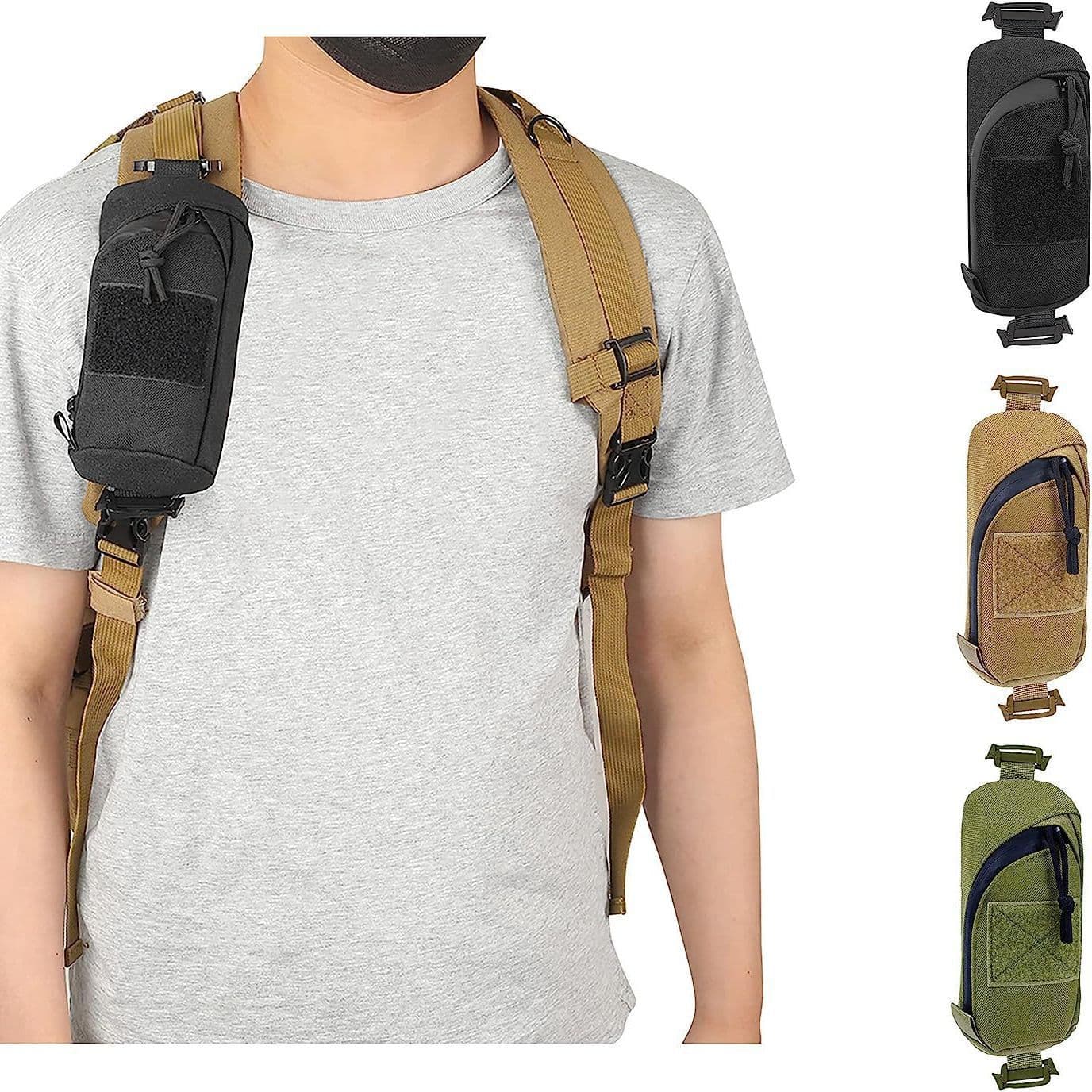 Amazon Nylon Outdoor Tactical EDC Accessory Pouch Portable Hiking Storage Bag Mountaineering Phone Pouch