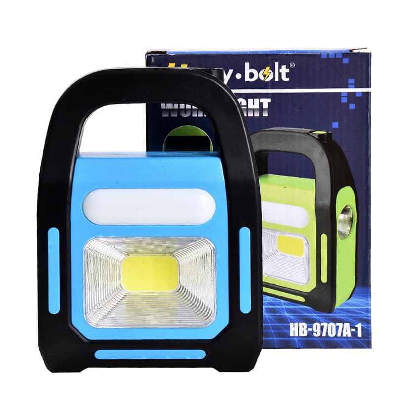 Custom Multi-functional Outdoor Emergency Lighting Handheld Lamp COB Solar Charging Work Light LED Camping Light