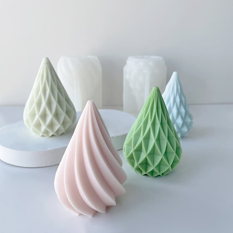 Cross-border Geometric Candle Aromatherapy Candle Mold Ins Candle Decoration Silicone Mold DIY Handmade Soap Mold