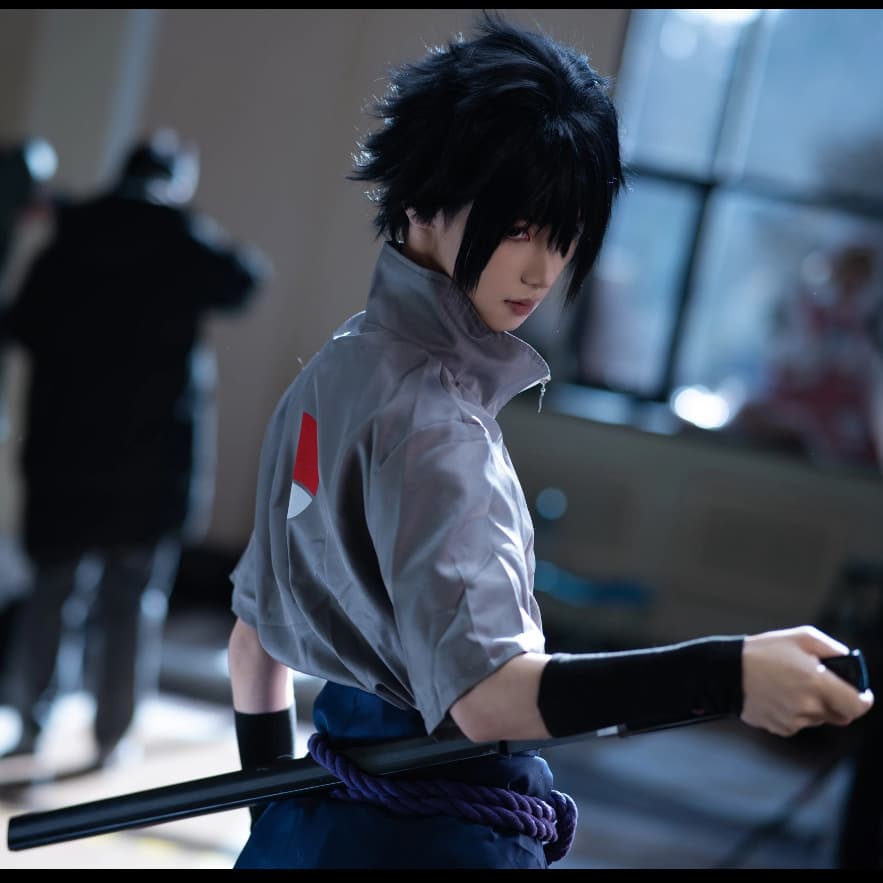 Naruto Shippuden Uchiha Sasuke Cosplay Costume Full Set Cosplay Outfit Role-Playing Anime