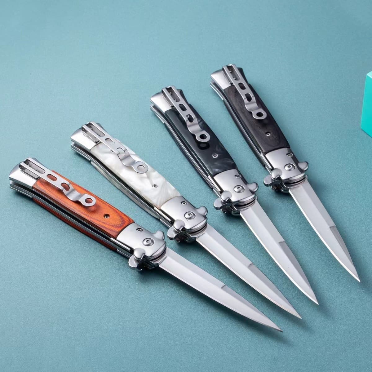 Mafia Outdoor Pocket Knife, Household Fruit Knife, Folding Self-Defense Knife, Survival Military Knife, Drop Shipping Source