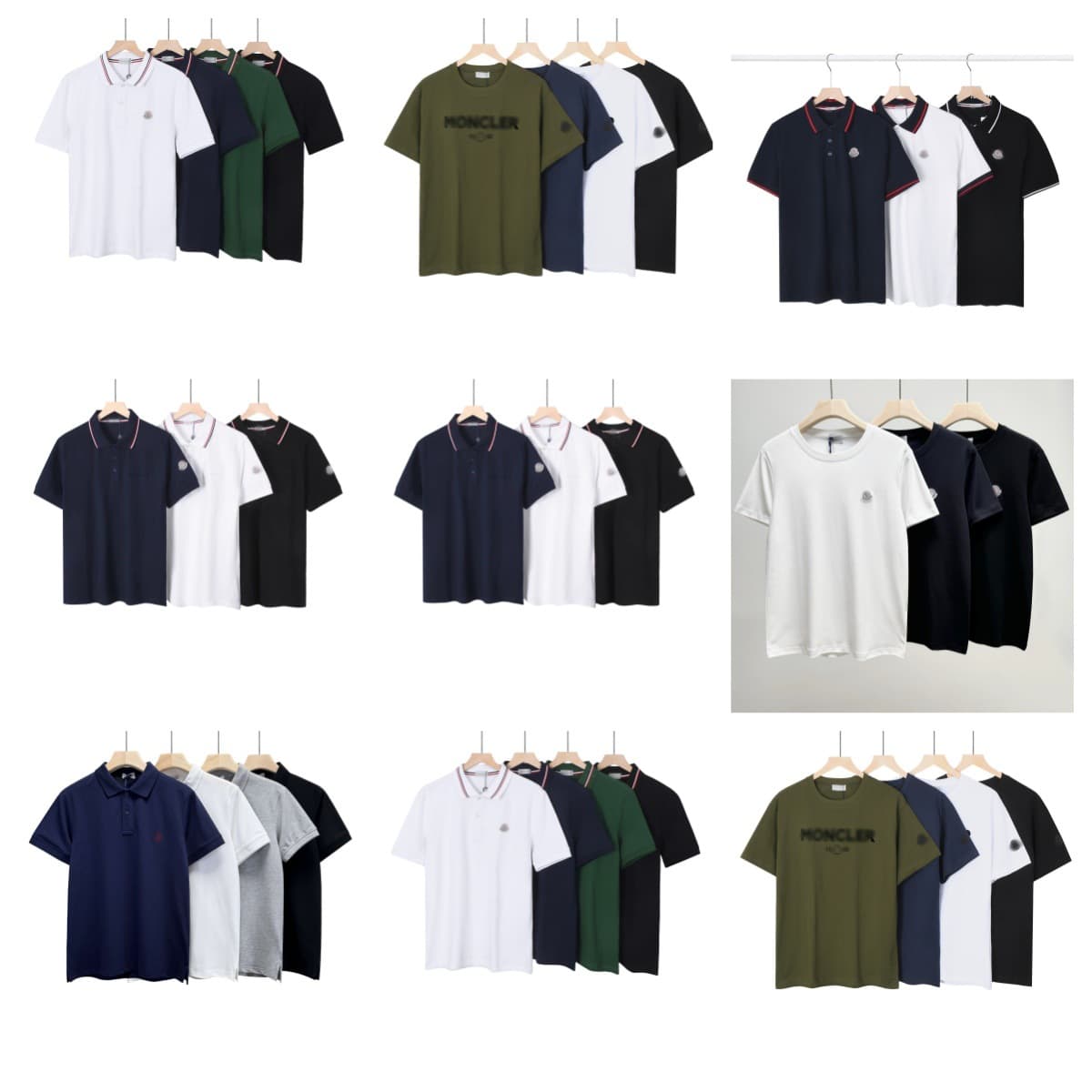 Cross-border exclusive summer new Monclosun men's polo shirt short sleeve pure cotton trendy brand lapel t-shirt men casual