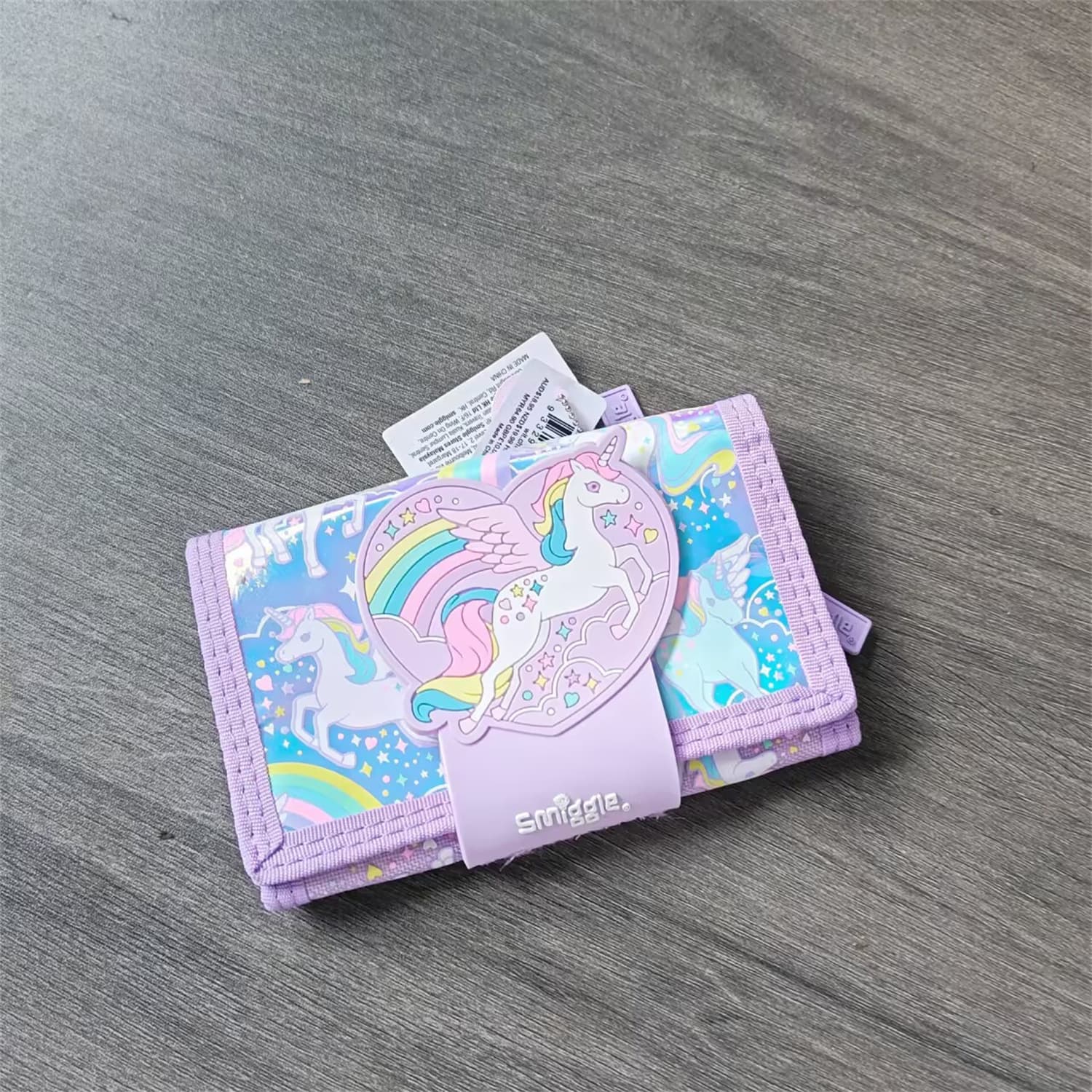 Australian Smiggle Wallet Children's Student Card Holder Lanyard Marvel Rainbow Racing Storage Bag Stitch Gift