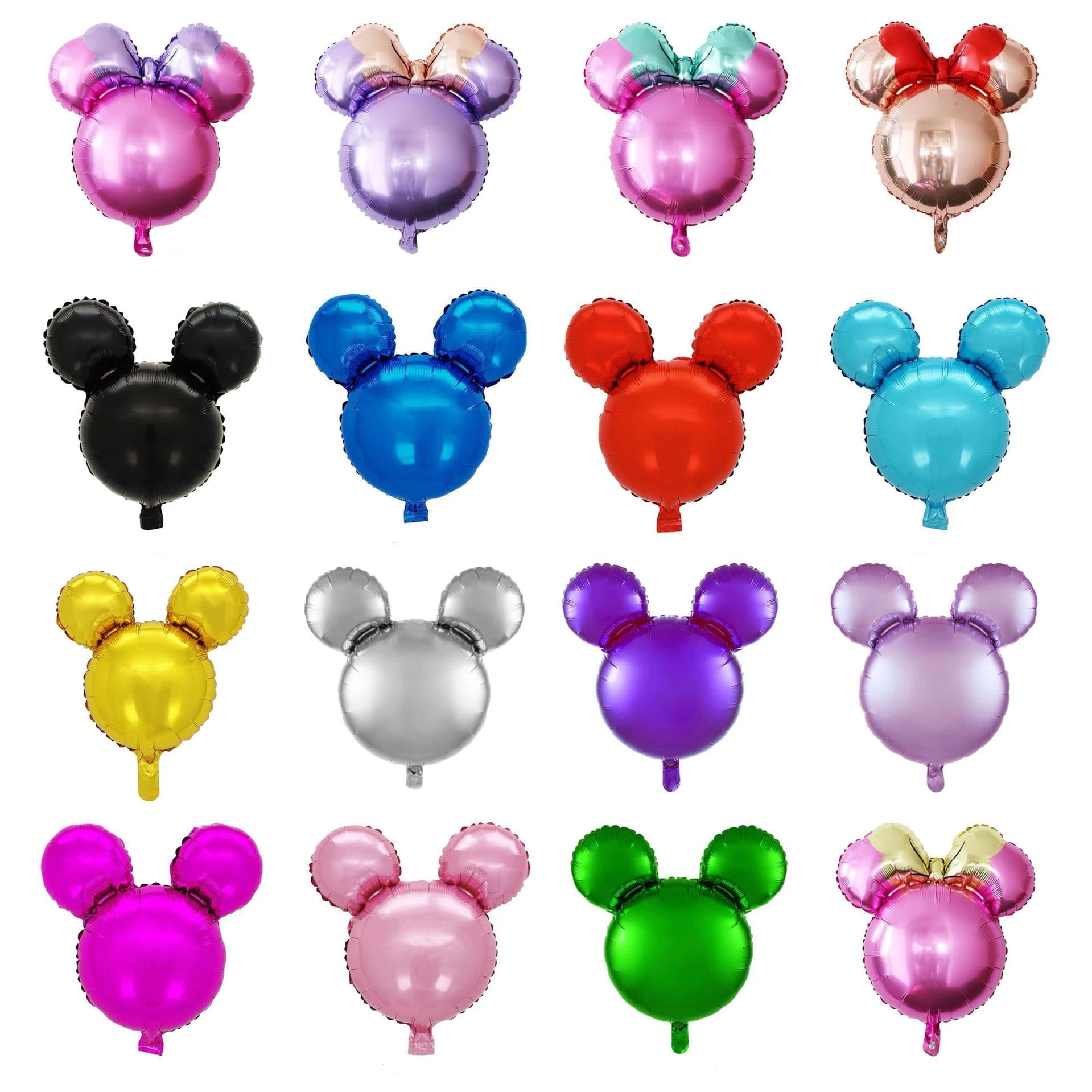 18-inch plain Mickey head balloon Mickey Mouse foil balloon aluminum foil balloon customizable animal head 24-inch Minnie