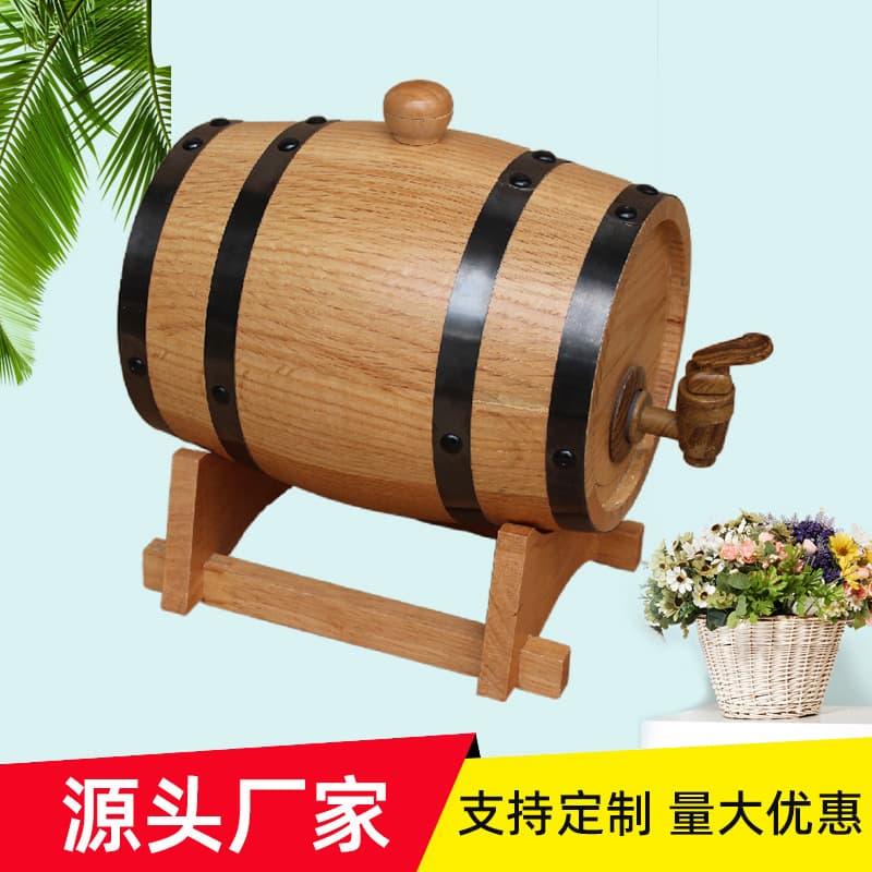 Factory wholesale oak barrels for wine, red wine, grape wine, beer barrels, home bar decorative barrels, bulk discounts