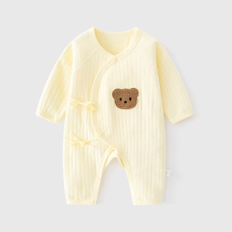 Pure Cotton Long Sleeve Baby Romper Spring Autumn Newborn No Bone Air Conditioning Suit Initial Baby Bean Bag Clothes