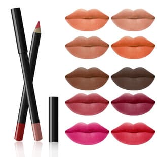 Export Cross-Border 20-Color Lip Liner Pencil, Multi-Functional Waterproof Easy Color Lipstick Pencil, LipLiner Waterproof Long-Lasting