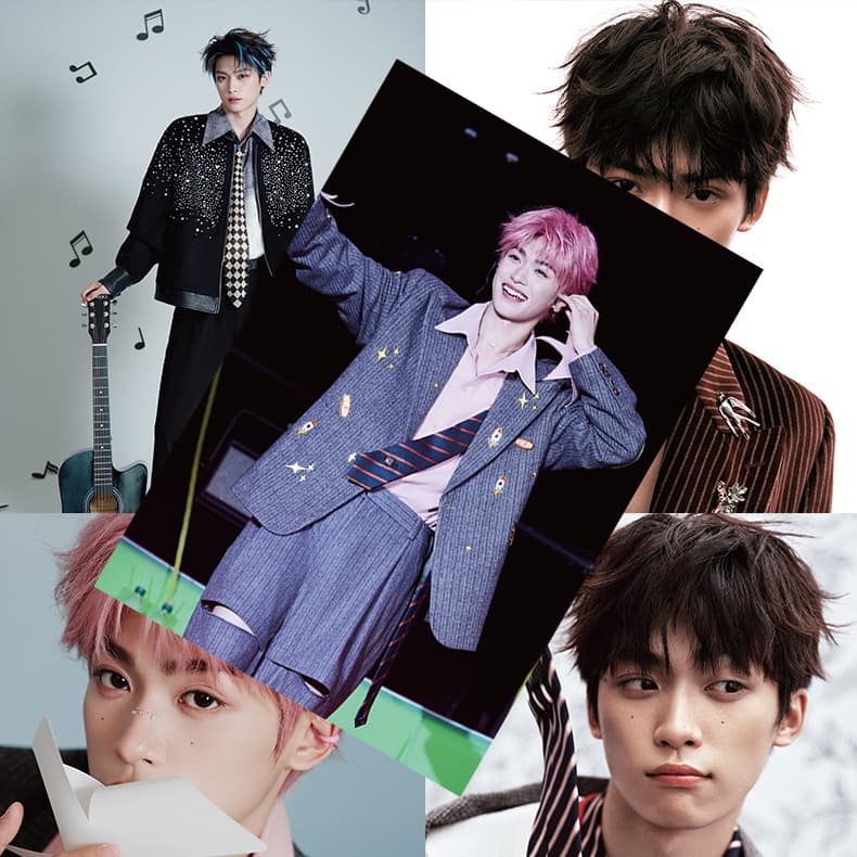 Zi Yu Poster, High-Quality Art Paper Set of 8, "Reverse Love" and "Fearless" Drama Stills Photo Collection Dorm Wall Stickers
