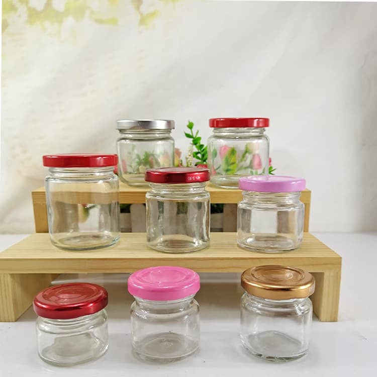 Wholesale Honey Bottles Transparent Glass Small Bottles Honey Jars Glass Jars Bird's Nest Bottles Empty Bottles Portion Jars Jam Jars