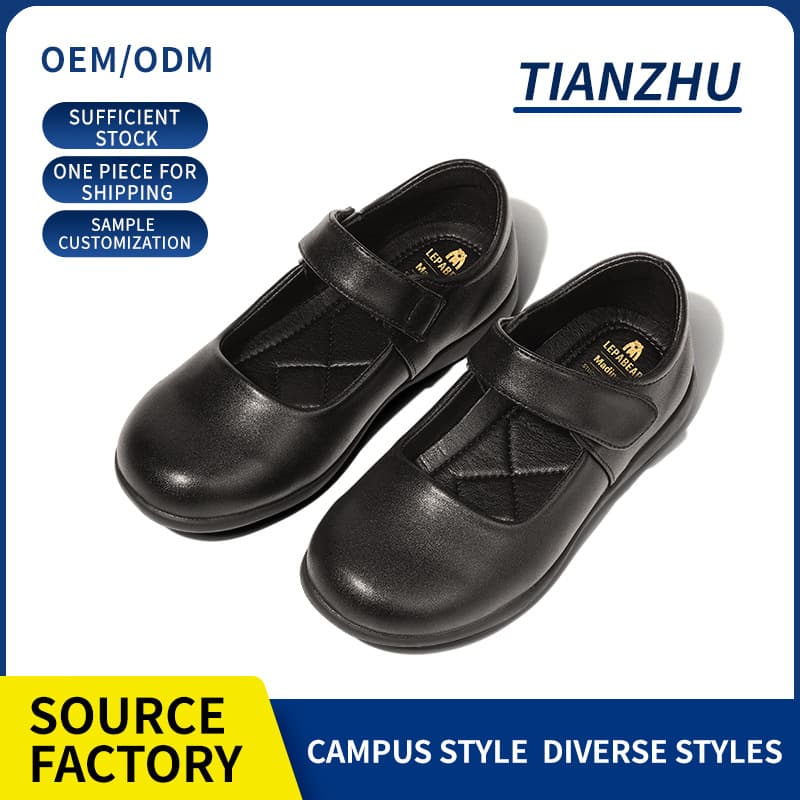 Princess Leather Shoes for Girls, Genuine Leather, Soft Sole