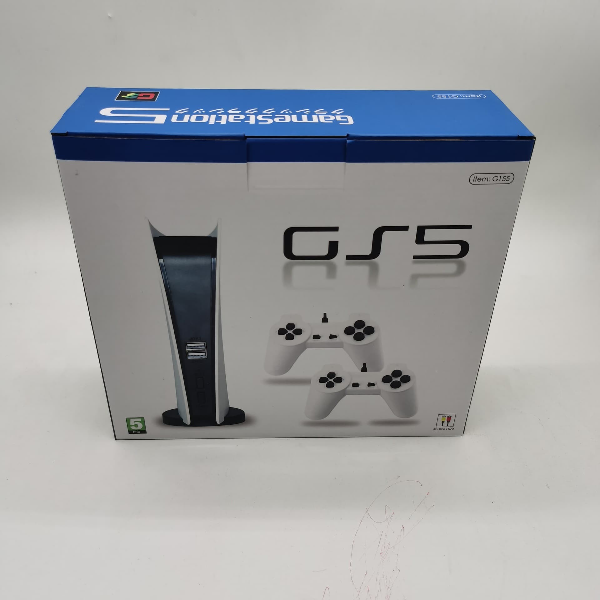 P-5 TV Game Console Wired AV Retro Mini Game, NES Mini PS4 Controller PS5 Controller
