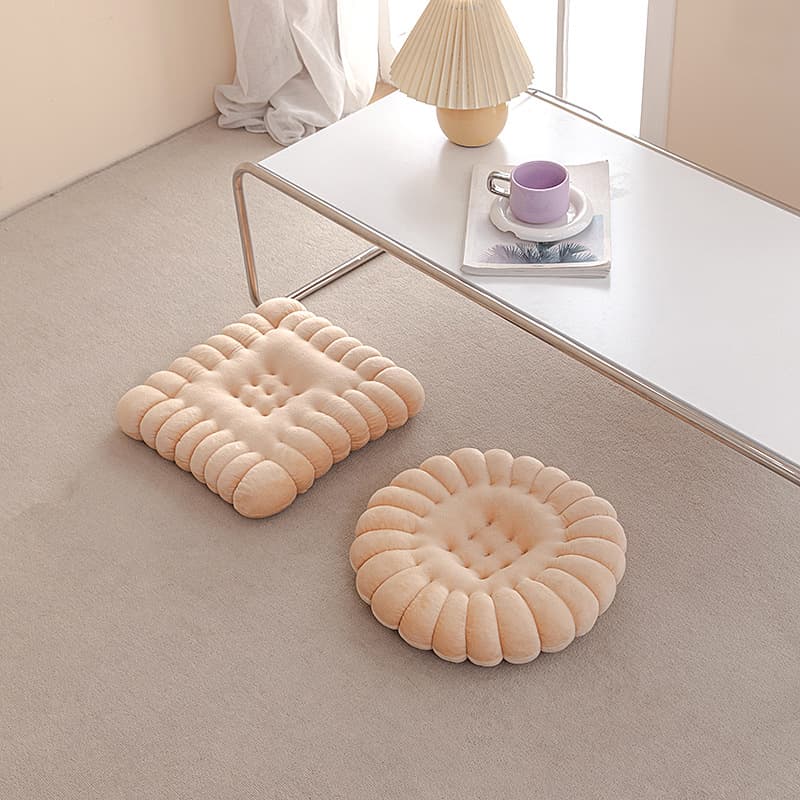 Thickened Cushion Cookie Seat Pad Office Long Sitting Back Cushion Tatami Mat Homestay Practical Floor Mat Rectangular Chair Pad