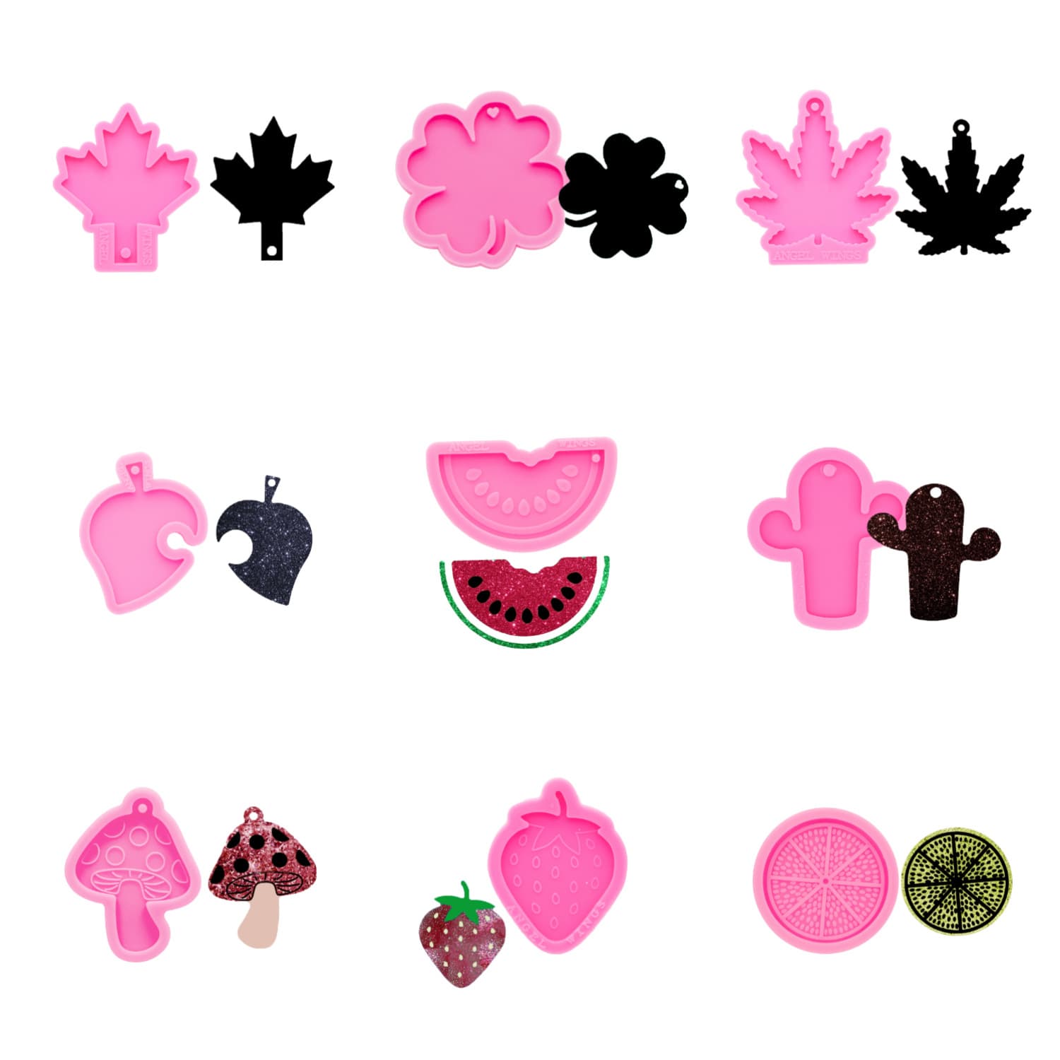 Apple Silicone Keychain Resin Mold Epoxy Mold Jewelry Making DIY Craft