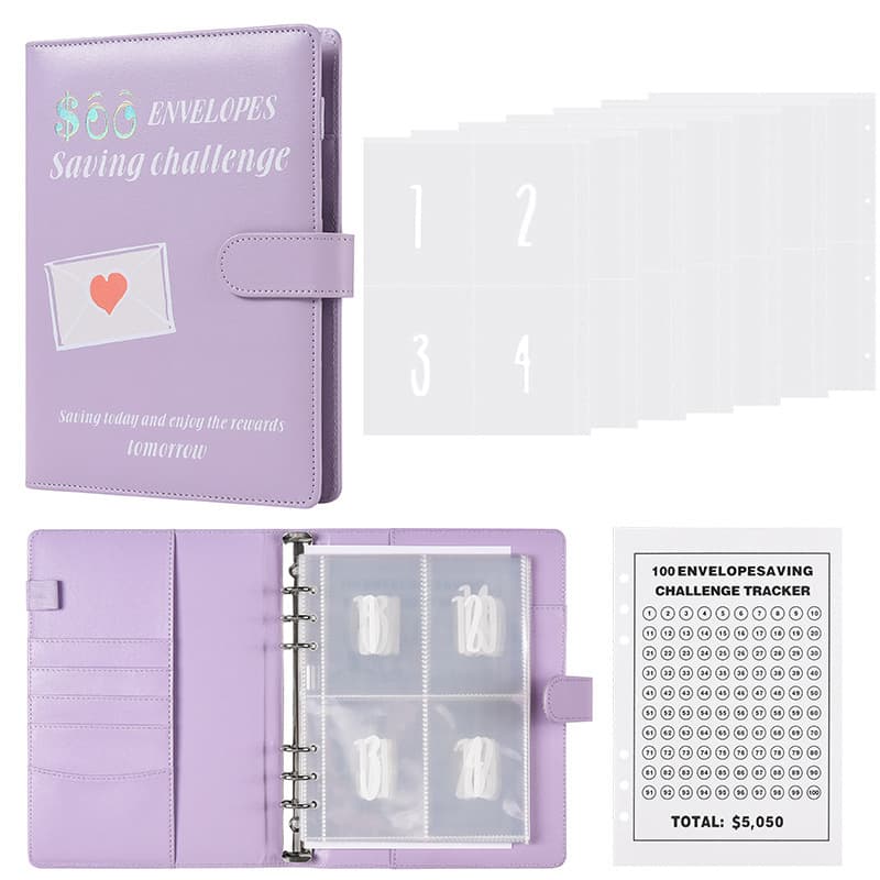 Couple Challenge 100 Days Envelope Challenge Binder Cash Envelope Budget Planner Custom