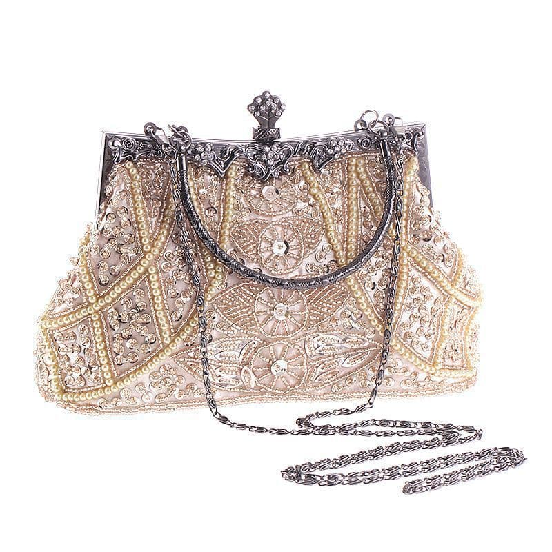 Cross-border Evening Bag Beaded Embroidered Cheongsam Bag Vintage Mini Crossbody Bag Women's Evening Clutch 1203-603