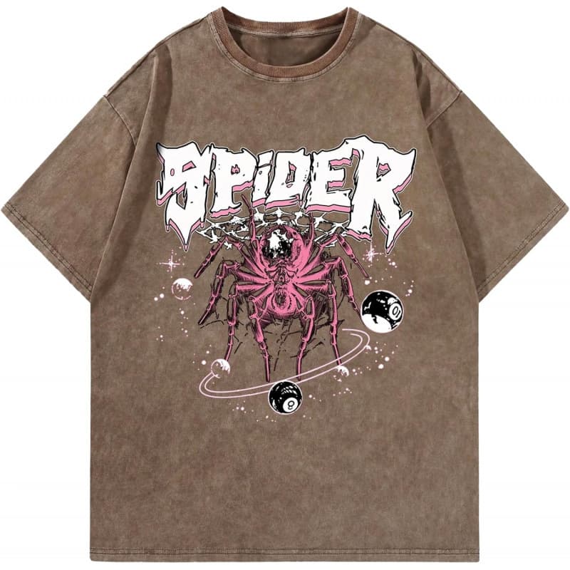 Pure Cotton Vintage Oversized Streetwear T-Shirts Unisex C