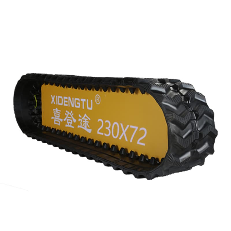 Xidengtu 230*72 rotary tiller tracks - Factory transport vehicle rubber tracks